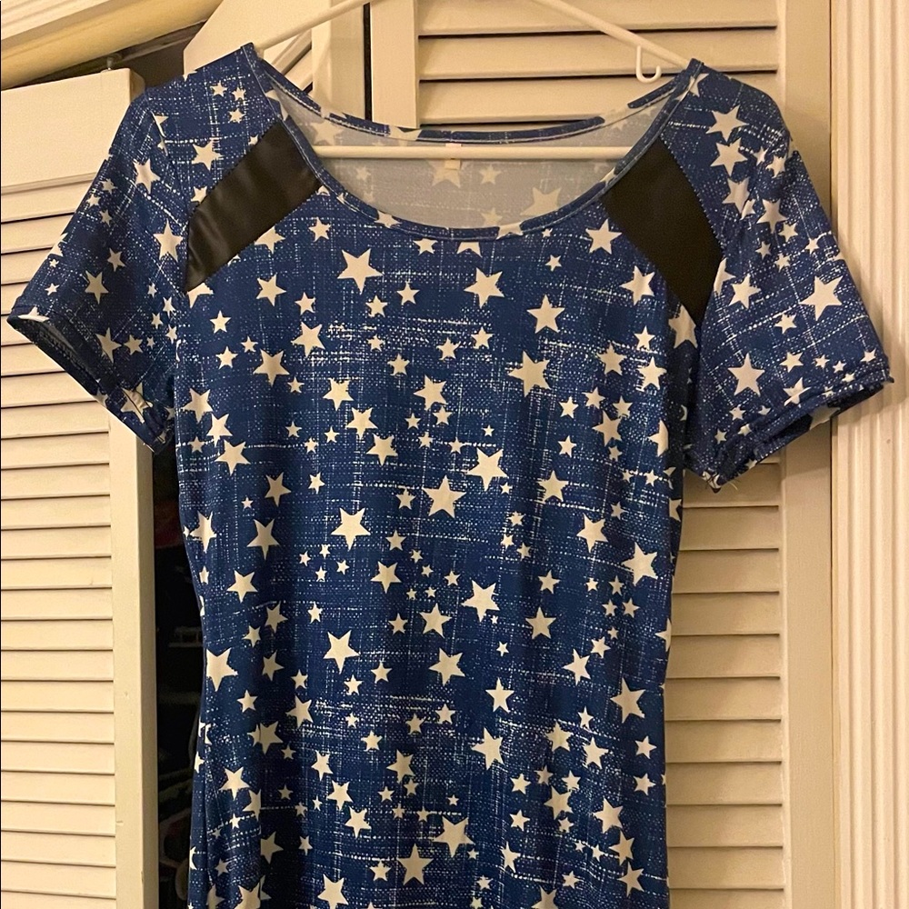 Women's Star Print Bodycon Mini Dress